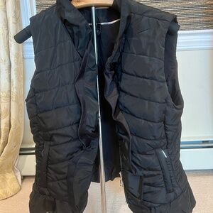 White House Black Market Black Quilted Vest